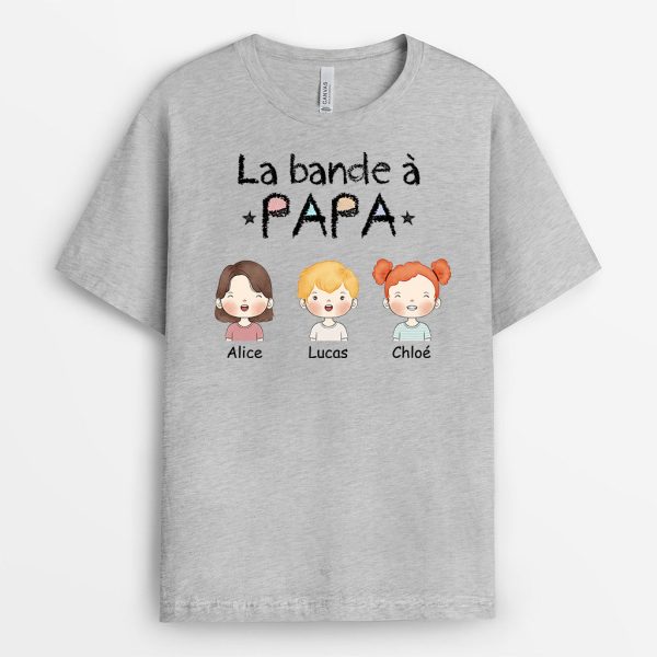 T-shirt La Bande a Notre Papa Papi Personnalise