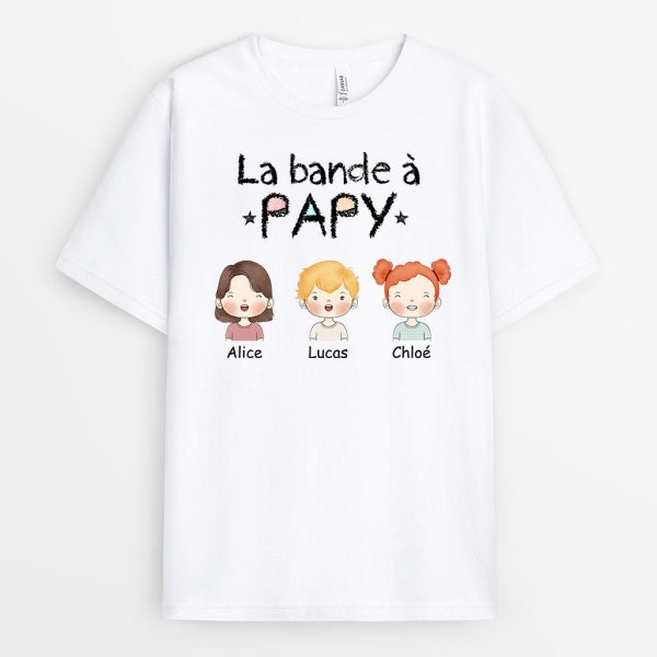 T-shirt La Bande a Notre Papa Papi Personnalise