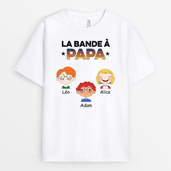 T-shirt La Bande a Papa Papi Clair Personnalise