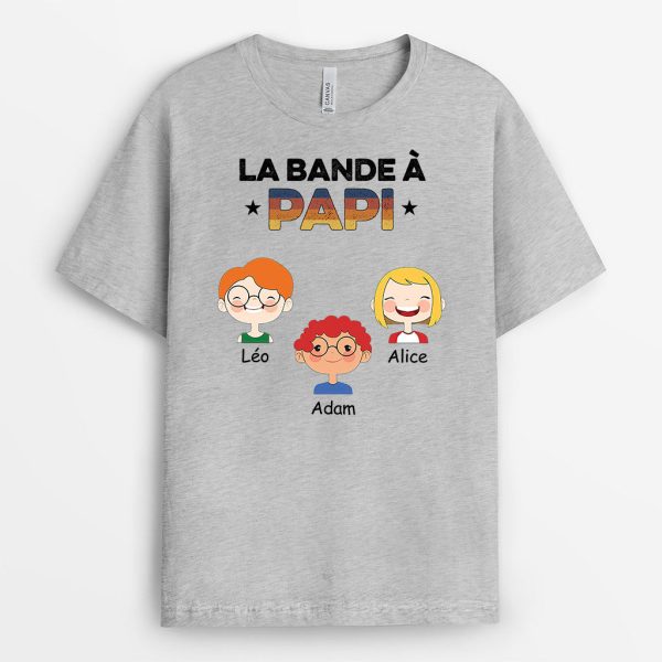 T-shirt La Bande a Papa Papi Clair Personnalise