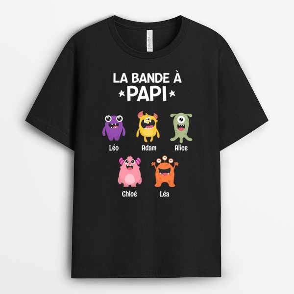 T-shirt La Bande a Papa Papi Monstres Personnalise