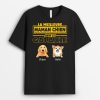 T-shirt La Meilleur Maman Chien Dans La Galaxie Personnalise