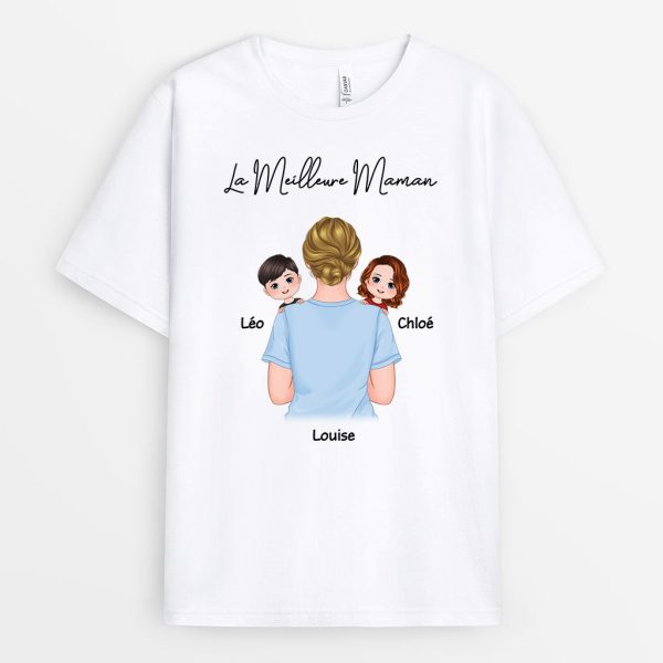 T-shirt La Meilleure Maman Epaule Personnalise