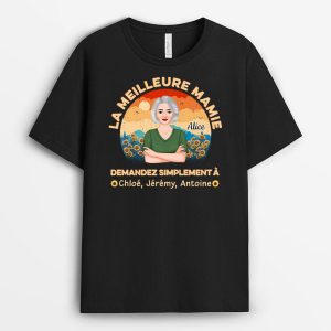 T-shirt La Meilleure Maman Mamie Demandez Simplement Personnalise