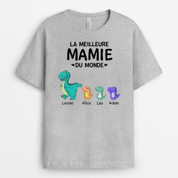 T-shirt La Meilleure Maman Mamie Du Monde Personnalise