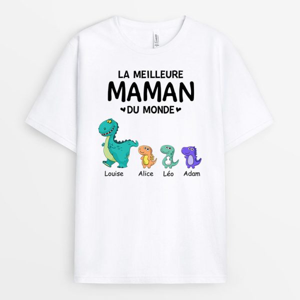 T-shirt La Meilleure Maman Mamie Du Monde Personnalise