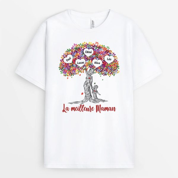 T-shirt La Meilleure Maman Mamie Personnalise