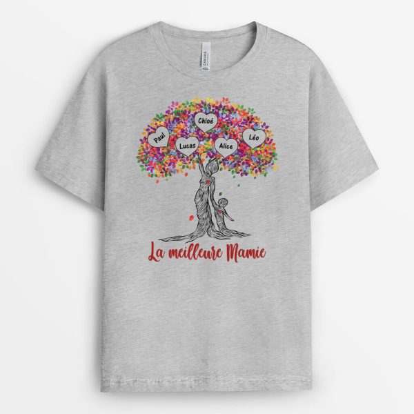 T-shirt La Meilleure Maman Mamie Personnalise