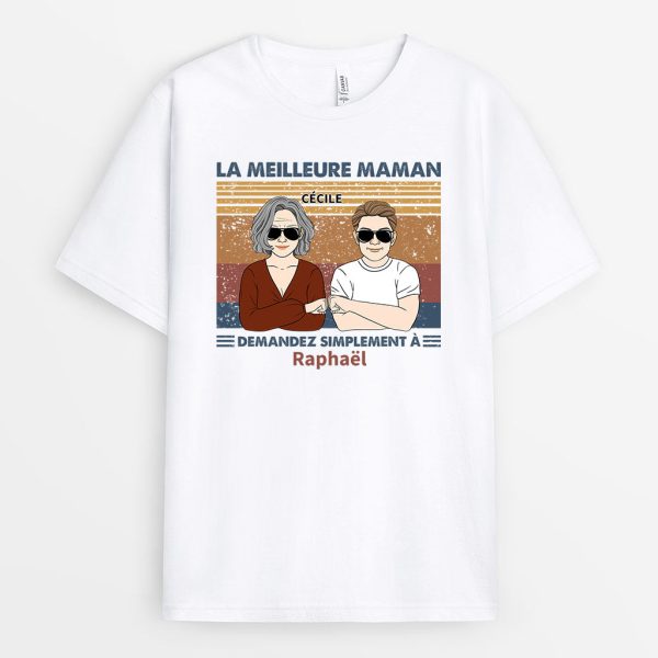 T-shirt La Meilleure Maman Personnalise