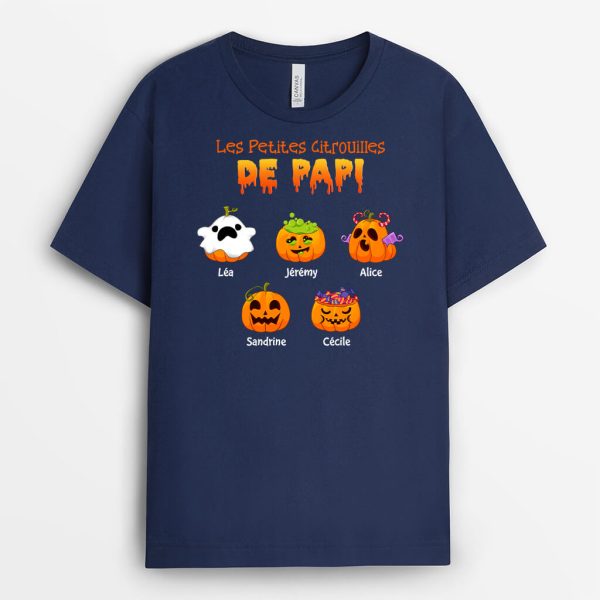 T-shirt La Petite Citrouille De Papa Personnalise