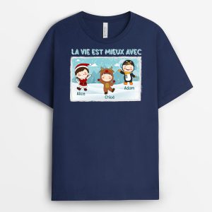 T-shirt La Vie Est Mieux Avec Personnalise T-shirt La Vie Est Mieux Avec Personnalise