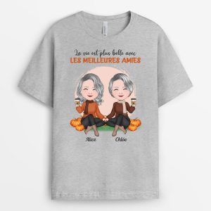 T-shirt La Vie Est Plus Belle Avec Les Meilleurs Amis Personnalise