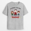 T-shirt Le Bonheur C&rsquo;est D&rsquo;etre Maman Version Noel Personnalise