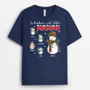 T-shirt Le Bonheur C’est D’etre MamieMaman Personnalise