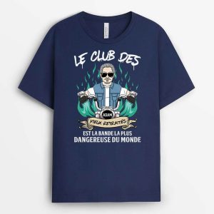 T-shirt Le Club Des Vieux Retraites La Bande La Plus Dangereuse Personnalise T-shirt Le Club Des Vieux Retraites La Bande La Plus Dangereuse Personnalise