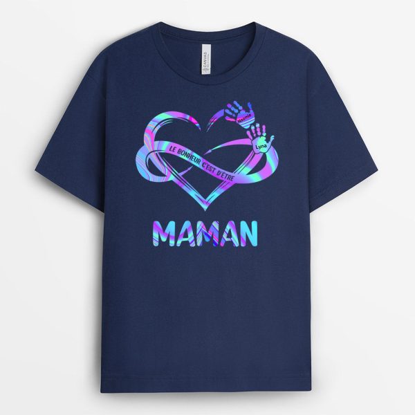 T-shirt Le Coeur De Mamie Personnalise