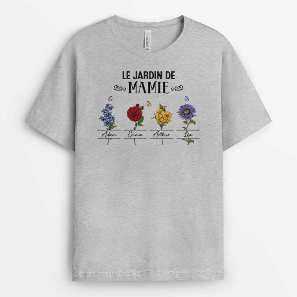 T-shirt Le Jardin De Mamie Charmant Personnalise