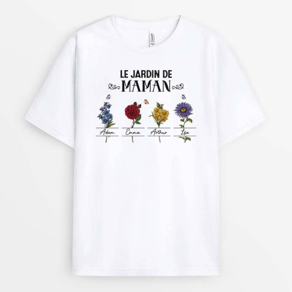 T-shirt Le Jardin De Mamie Charmant Personnalise