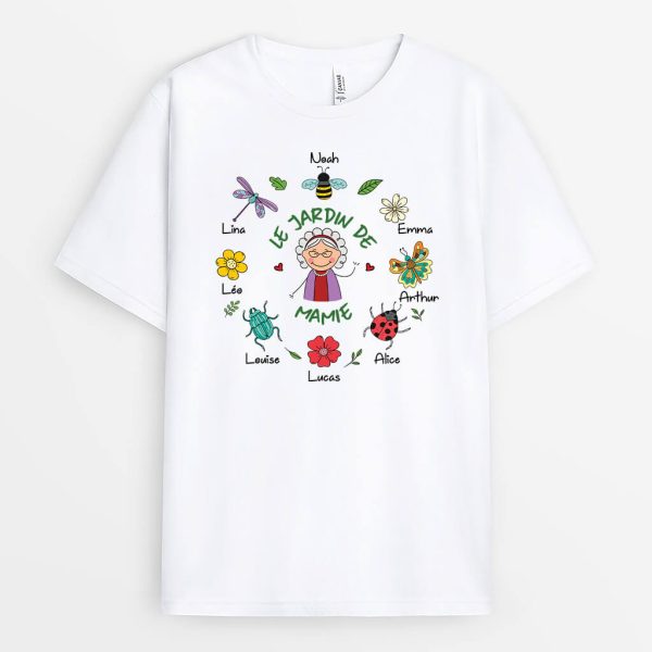 T-shirt Le Jardin De Mamie Maman Personnalise