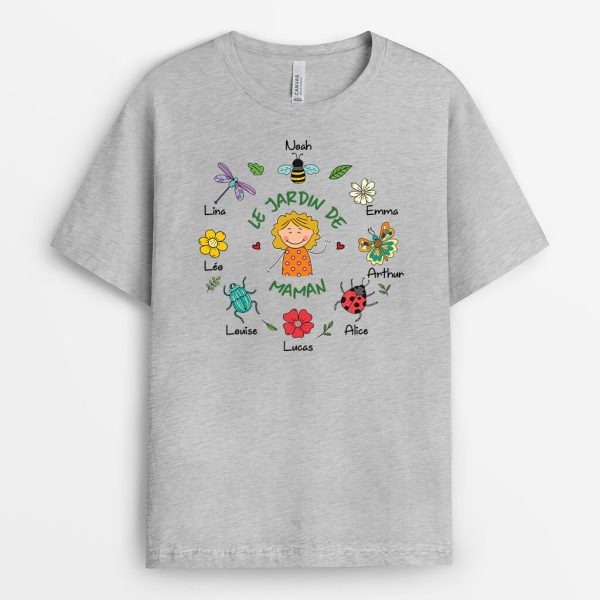 T-shirt Le Jardin De Mamie Maman Personnalise