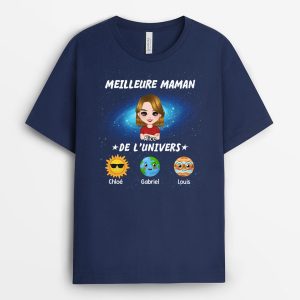T-shirt Le Meilleur Papa De L’Univers Personnalise T-shirt Le Meilleur Papa De L’Univers Personnalise