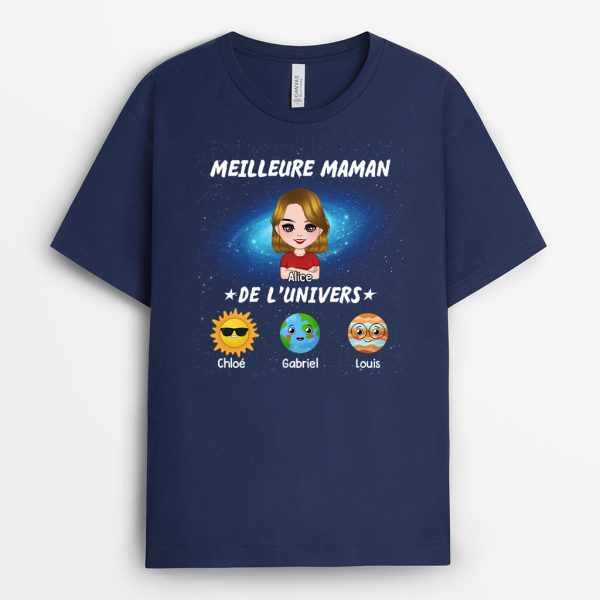 T-shirt Le Meilleur Papa De L’Univers Personnalise