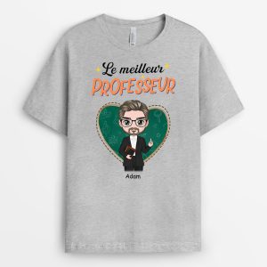 T-shirt Le Meilleur Professeur Personnalise