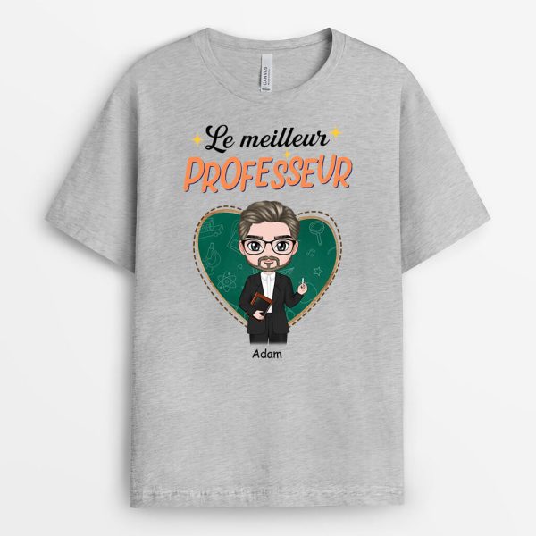 T-shirt Le Meilleur Professeur Personnalise