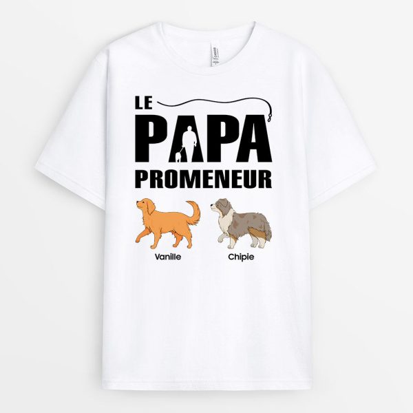 T-shirt Le Papa Promeneur Personnalise