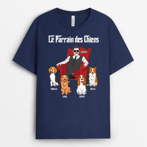 T-shirt Le Parrain Des Chiens Personnalise