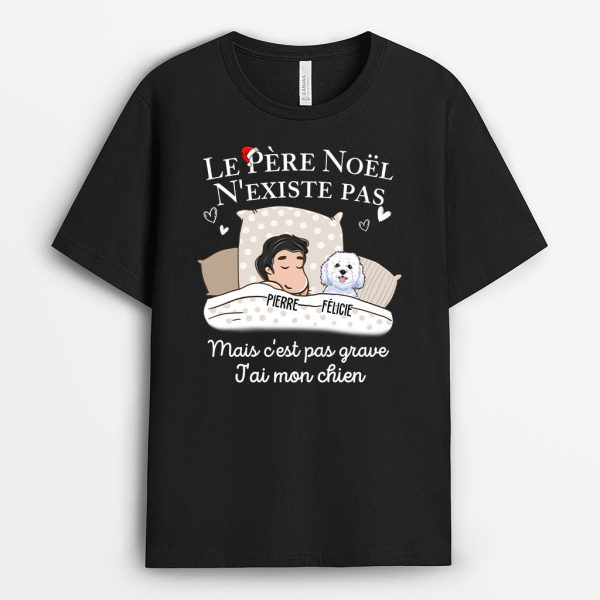 T-shirt Le Pere Noel n’existe pas Personnalise