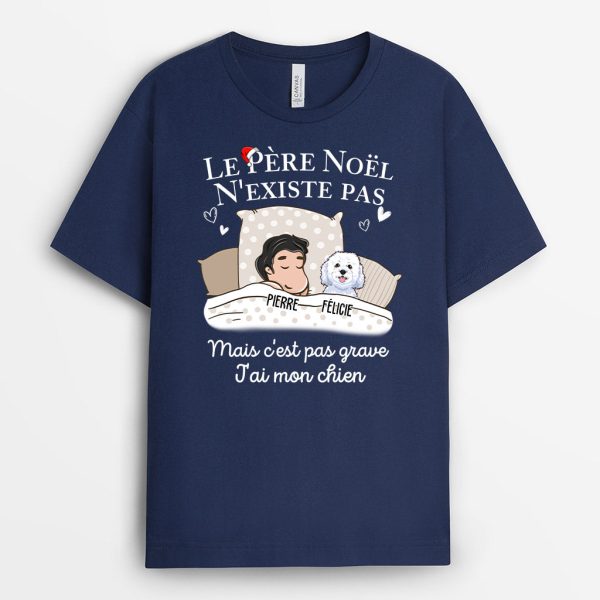 T-shirt Le Pere Noel n’existe pas Personnalise