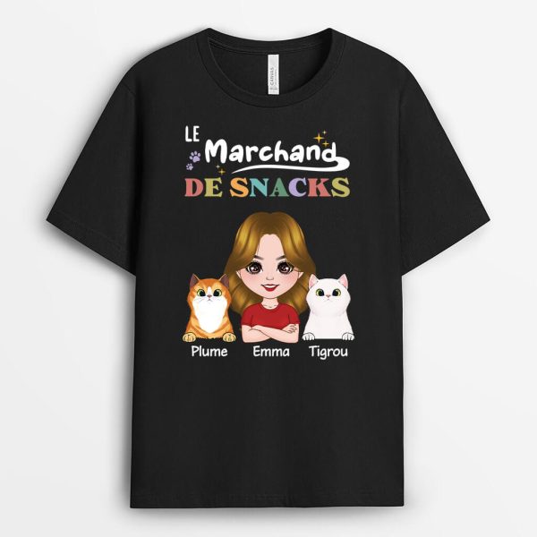 T-shirt Le RevendeurLa Revendeuse De Friandise Version Chats Personnalise