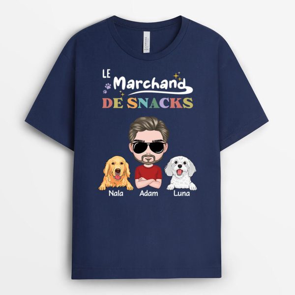 T-shirt Le RevendeurLa Revendeuse De Friandise Version Chiens Personnalise