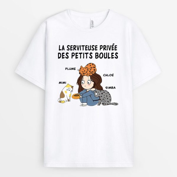 T-shirt Le Serviteur Prive Des Petits Boules Personnalise