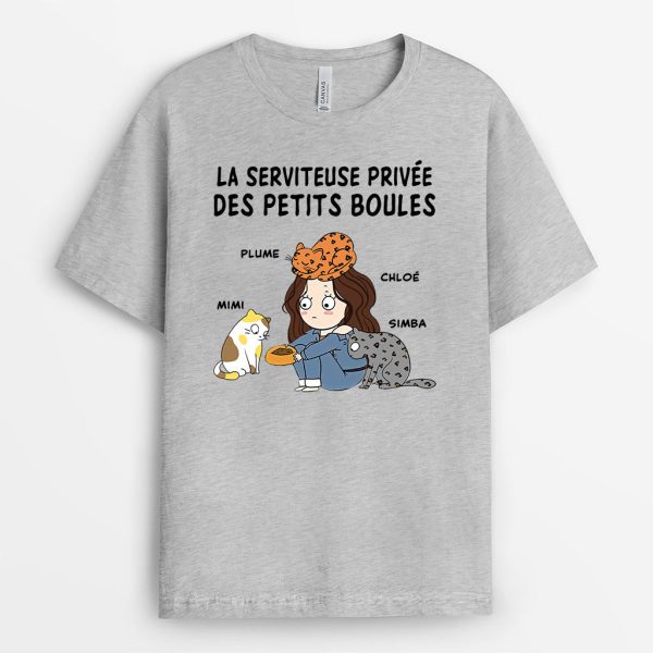 T-shirt Le Serviteur Prive Des Petits Boules Personnalise