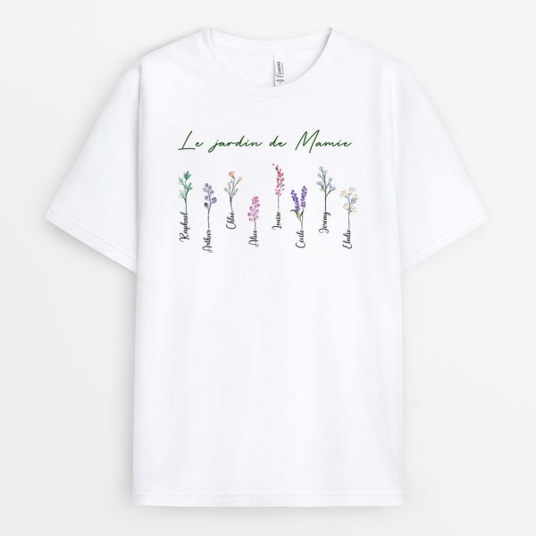 T-shirt Le jardin de Mamie Personnalise