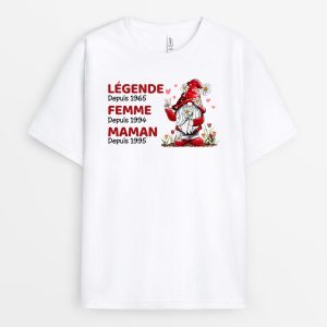 T-shirt Legende Depuis Personnalise