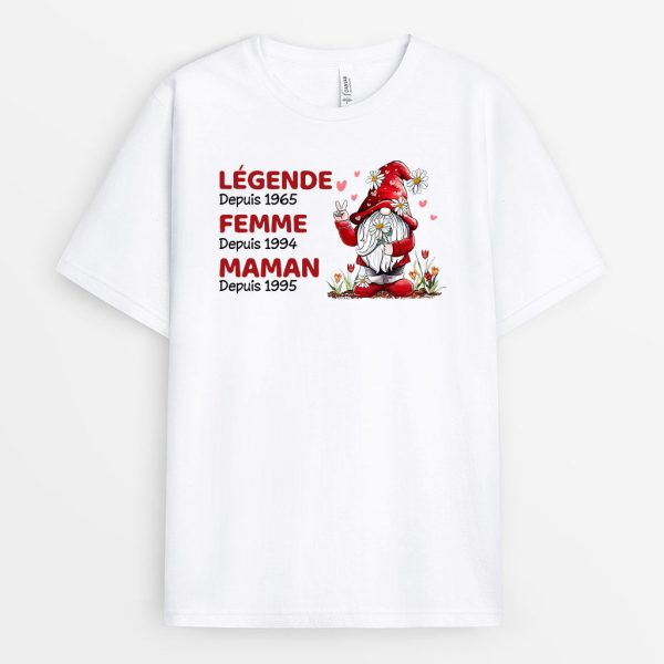 T-shirt Legende Depuis Personnalise