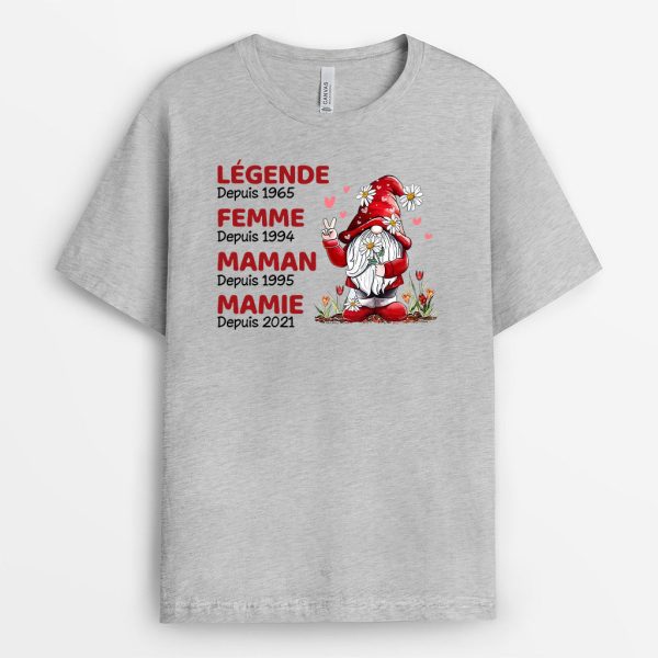 T-shirt Legende Depuis Personnalise