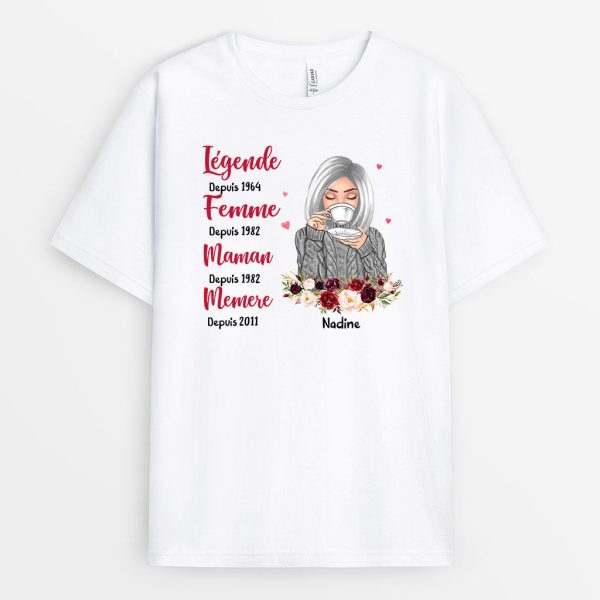 T-shirt Legende Femme Personnalise