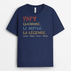 T-shirt Legende Mari Papa Papi Depuis Version Blanc Personnalise 3 T shirt Legende Mari Papa Papi Depuis Version Blanc Personnalise 4