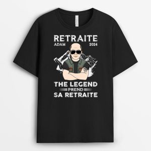 T-shirt Legende Retraite Personnalise T-shirt Legende Retraite Personnalise