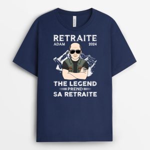 T-shirt Legende Retraite Personnalise T-shirt Legende Retraite Personnalise
