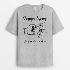 T-shirt L’equipe De Papa Personnalise T-shirt L’equipe De Papa Personnalise