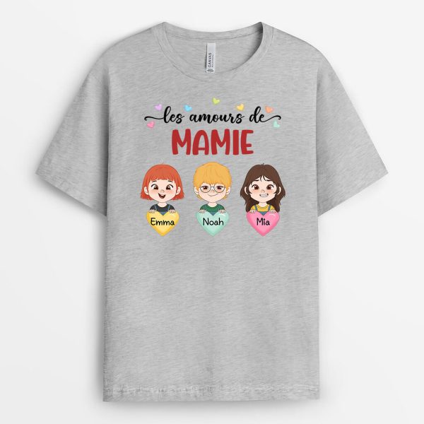 T-shirt Les Amours de Mamie Personnalise