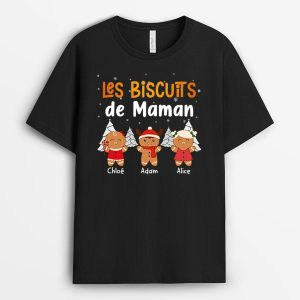 T-shirt Les Biscuits De Mamie Maman Personnalise T-shirt Les Biscuits De Mamie Maman Personnalise