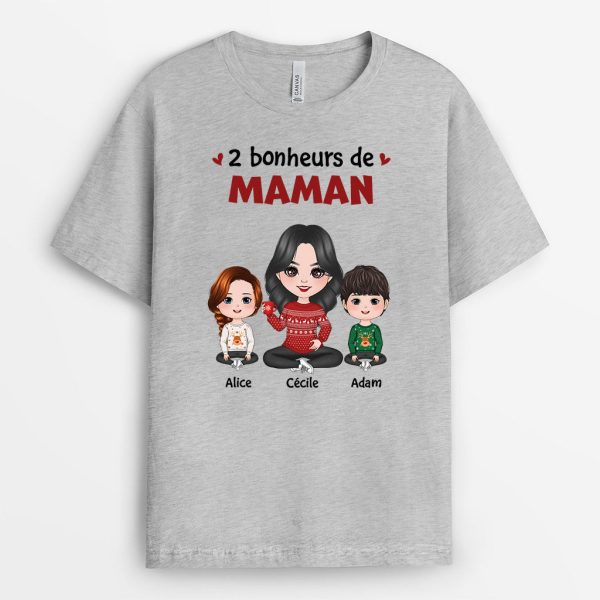 T-shirt Les Bonheurs De Maman Mamie Personnalise