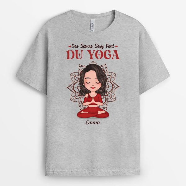 T-shirt Les Mamans Sexy Font Du Yoga Personnalise