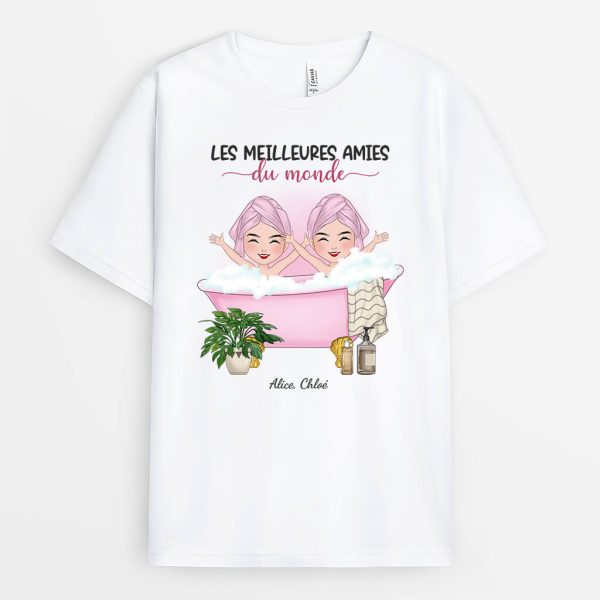 T-shirt Les Meilleures Amies Du Monde Personnalise